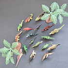 Mini Dinosaur Figures Hard Plastic  Lot Of 23 Piece 2 - 3 In Tall Education Toys