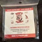 Doc s Proplugs Swimming Ear Protection Non-vented Ear Pro Plugs Size Small Blue