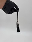 Vintage Black Satin Mini Evening Purse Kiss Lock Coin Bag Metal Frame 4x5