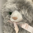 Vintage Russ Caress Soft Pet Samantha Cat 8  Gray Stuffed Plush Kitten Nwt P2