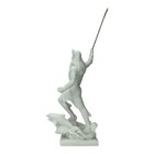 Poseidon Greek God Of The Sea Neptune Statue Sculpture Figurine White 