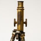 E  Leitz Wetzlar Microscope 1912 Brass Microscope Serial   158336