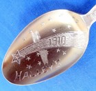 5  Scarce 1910 Halley s Comet Antique Sterling Silver Souvenir Spoon - Kansas