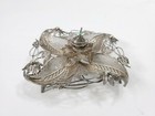2 Fancy Silver Filigree Pieces - Censer With Top And A Coaster - Very Exquisite