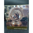 Kirkland s Home Christmas Nativity Inside Crackle Glass Decor 7 5  Heavy New 