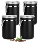 1800ml Coffee Food Canister Stainless Steel Airtight Kitchen Storage Container