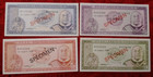 Tonga  Complete 4 Specimen Set 1978 W coa  003094 Cs1 P 19 - 22 Unc Coa