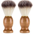 1-4pack Soft Mens Brush Beard Tool Pure Badger Hair Shaving Barber Wood Handle