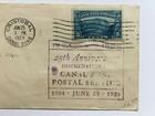 Vintage 1929 Postal Cover Panama Canal Zone Postal Service 25th Anniversary Cz 