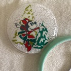 Disney Parks Mickey Minnie Mouse Snow Globe Christmas Ears Headband Adult Nwt