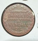 Kendall Oil Token Coin Medal Bradford Good Luck -brass-25mm