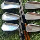 Robert T Jones Jr  Spalding Kro-flite Iron Set 3-9 Pyratone Shafts Leather Grips