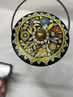 Vintage Floral Daher England Embossed Biscuit Sewing Tin Container