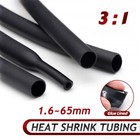 3 1 Black Adhesive Heat Shrink Waterproof Heatshrink Glue Lined Tubing Sleeving