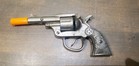 Vintage 1940s Usa Kilgore Toy Cast Iron Six Shooter Cap Pistol  Read   