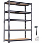 5-tier Heavy Duty Garage Shelving Unit 2000 Lbs Capacity Adjustable Metal Storag