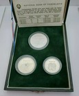 Yugoslavia  1500  1000  500 Dinara  1981  Silver Proof Set  Spens  Table Tennis