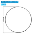 10 Pcs 4 Inch Dream Catcher Ring Metal Macrame Wreath Floral Hoop Silver