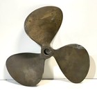 Vintage Brass 3 Blade Boat Propeller Hurricane Johnson Mfg Freeport Ny