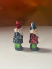 Vintage Mini Ceramic Gnome Elf Holiday Christmas Figurines