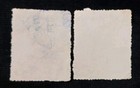 Afghanistan Early Vintage Different Colour Used 2 Revenue Stamps 
