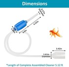 Fish Tank Gravel Cleaner - Hand Siphon Vacuum Pump - Aquarium Water Changer