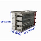 110v Lpg Gas Power 3 Rolls Rotary Roast Chicken Oven Chicken Rotisserie Machine