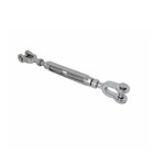 T316 Stainless Steel 3 4  X 6  Jaw-jaw Turnbuckle 5200 Lbs Wll For Cables  Ropes