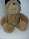 Vintage Eden Toys Teddy Bear Tan Brown Plush Black Ears Stuffed Animal Korea 10 