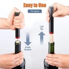 Air Pressure Pump Wine Bottle Opener Portable Pin Stainless Steel Cork Remover