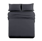  Rv Camper Sheets - 72x80 King 4-piece Bed Set - Deep  72x80  Rv King Dark Grey