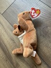 Ty Beanie Baby Pouch The Kangaroo 1996 With Tag Errors  rare Collectable  