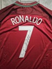 Cristiano Ronaldo Signed Home Portugal Jersey Icons Coa