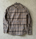 Fox Racing Shirt Mens Size Medium Clay Gray Plaid Defend Drive Windbloc Shaket