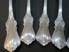J c  Farr Vintage Coin    Silver 6 3 4 Inch Dessert salad Forks  10 