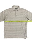Footjoy Purple White Striped Golf Polo Shirt Men Extra Large Stretch