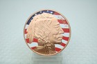 Roll Of 20 Indian Head Buffalo Colorized Coin 1 Avdp Oz  999 Fine Copper Round