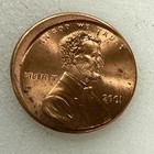 2001 Broad Struck Off Center Lincoln Memorial Cent Penny   Bu Mint Error  131