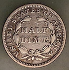 1852 Seated Liberty Half Dime Semi Key Date