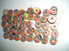 Vtg Coats   Clark s Sew Thread Lot O n t  Mercerized Cotton Boilfast Wood Spools
