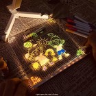 Led Note Board With Colors For Kids  Light Drawing 7 9 8x8in  White 