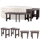 Intex 28515e Set Of 4 Purespa Benches  Accessories Compatible W  4 Person Spas