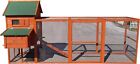 122  Deluxe Large Wood Chicken Coop Backyard Hen House With 4 Nesting Box