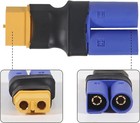 3 Set Ec5 To Xt60 Adapter Connector Male Female T Plug Rc Battery