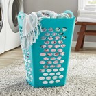 Mainstays 2 Bushel Flexible Square Laundry Hamper  Teal 