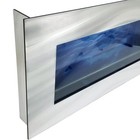 New  Original Aussie Aquarium -panoramic Brushed Aluminum Wall Mounted Fish Tank