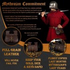 Medieval Leather Belt Bag Pouch Renaissance Cosplay Waist Bag Buckle Purse Brown