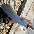 19  Full Tang Hunting Machete Knife W  Sheath Fixed Blade Wood Handle 3cr13