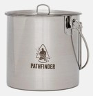 Pathfinder Stainless Steel Bush Pot And Lid Set  64 Ounce  New
