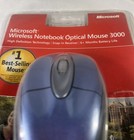 Microsoft Wireless Notebook Optical Mouse 3000 X11-75046-02 Blue New  Sealed
